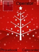 Скриншот темы Red Christmas Tree для телефона Nokia