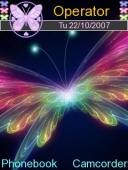 Скриншот темы Butterfly Colours для телефона Nokia