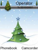 Скриншот темы Snowy Tree для телефона Nokia