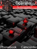 Скриншот темы Red N Black для телефона Nokia