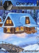 Скриншот темы Christmas House для телефона Nokia