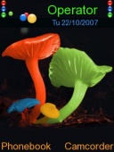 Скриншот темы Mushroom Colours для телефона Nokia