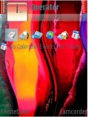 Скриншот темы Colorful Curves для телефона Nokia