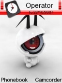 Скриншот темы Deadly Red Eye для телефона Nokia