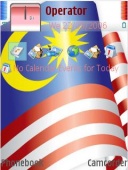 Скриншот темы Malaysian Flag для телефона Nokia