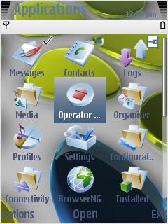 Скриншот темы для Nokia