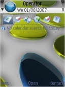 Скриншот темы 3d Spots для телефона Nokia