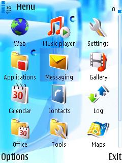 Скриншот темы для Nokia