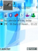 Скриншот темы Blue Ice для телефона Nokia