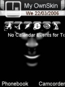 Скриншот темы Dark Side для телефона Nokia