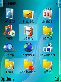 Скриншот темы для Nokia