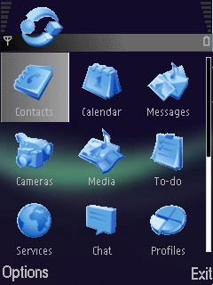Скриншот темы для Nokia