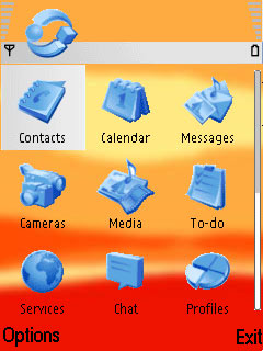 Скриншот темы для Nokia