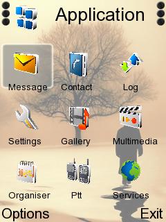 Скриншот темы для Nokia