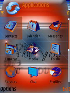 Скриншот темы для Nokia