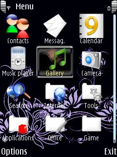 Скриншот темы для Nokia