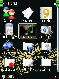 Скриншот темы для Nokia