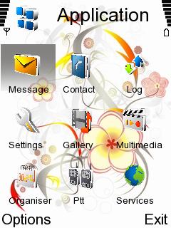 Скриншот темы для Nokia