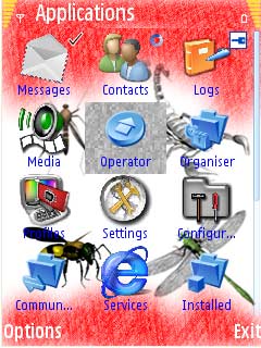 Скриншот темы для Nokia