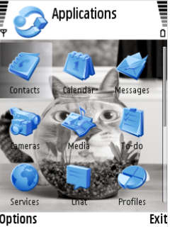Скриншот темы для Nokia