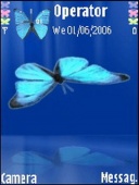 Скриншот темы Butterfly для телефона Nokia