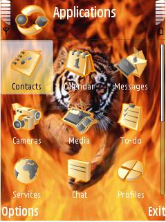 Скриншот темы для Nokia