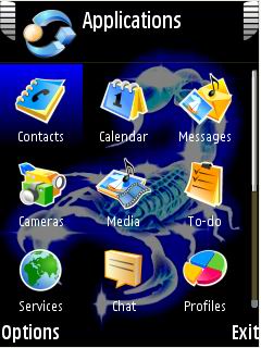Скриншот темы для Nokia