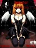 Скриншот темы Dark Angel Girl для телефона Nokia