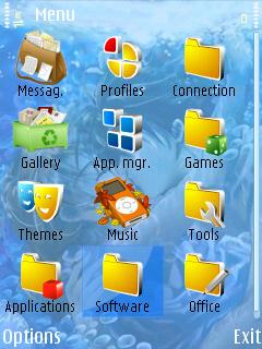 Скриншот темы для Nokia