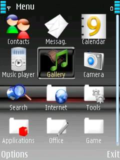 Скриншот темы для Nokia