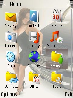 Скриншот темы для Nokia