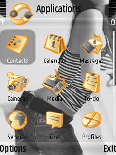 Скриншот темы для Nokia