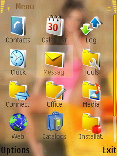 Скриншот темы для Nokia