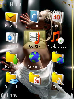 Скриншот темы для Nokia
