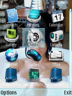 Скриншот темы для Nokia