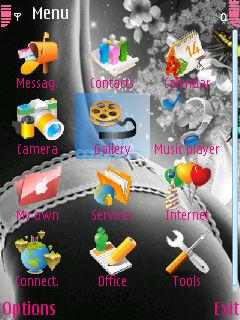 Скриншот темы для Nokia