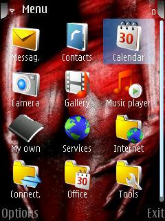 Скриншот темы для Nokia