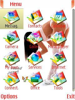 Скриншот темы для Nokia