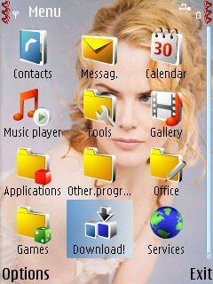 Скриншот темы для Nokia