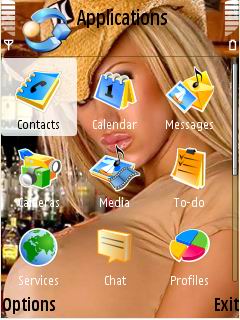 Скриншот темы для Nokia