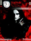 Скриншот темы Dani Filth для телефона Nokia