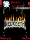 Скриншот темы Megadeth для телефона Nokia