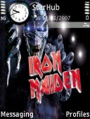 Скриншот темы Iron Maiden для телефона Nokia