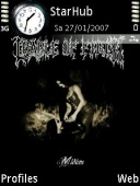 Скриншот темы Cradle Of Filth для телефона Nokia