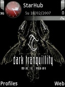 Скриншот темы Dark Tranquillity для телефона Nokia