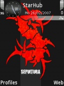 Скриншот темы Sepultura для телефона Nokia