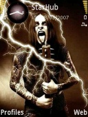 Скриншот темы Shagrath для телефона Nokia