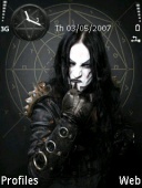 Скриншот темы Dimmu Borgir для телефона Nokia