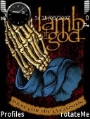 Скриншот темы Lamb Of God для телефона Nokia