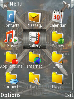Скриншот темы для Nokia